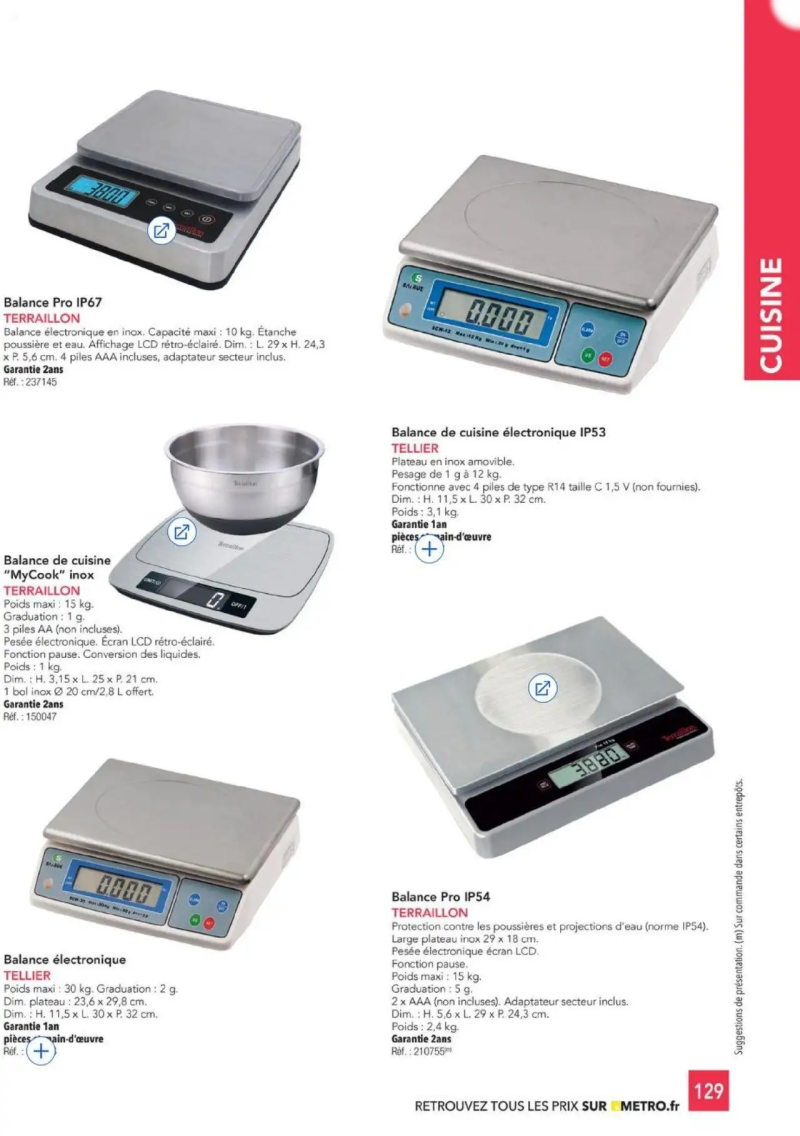 Metro catalogue du 01/01 – page 129