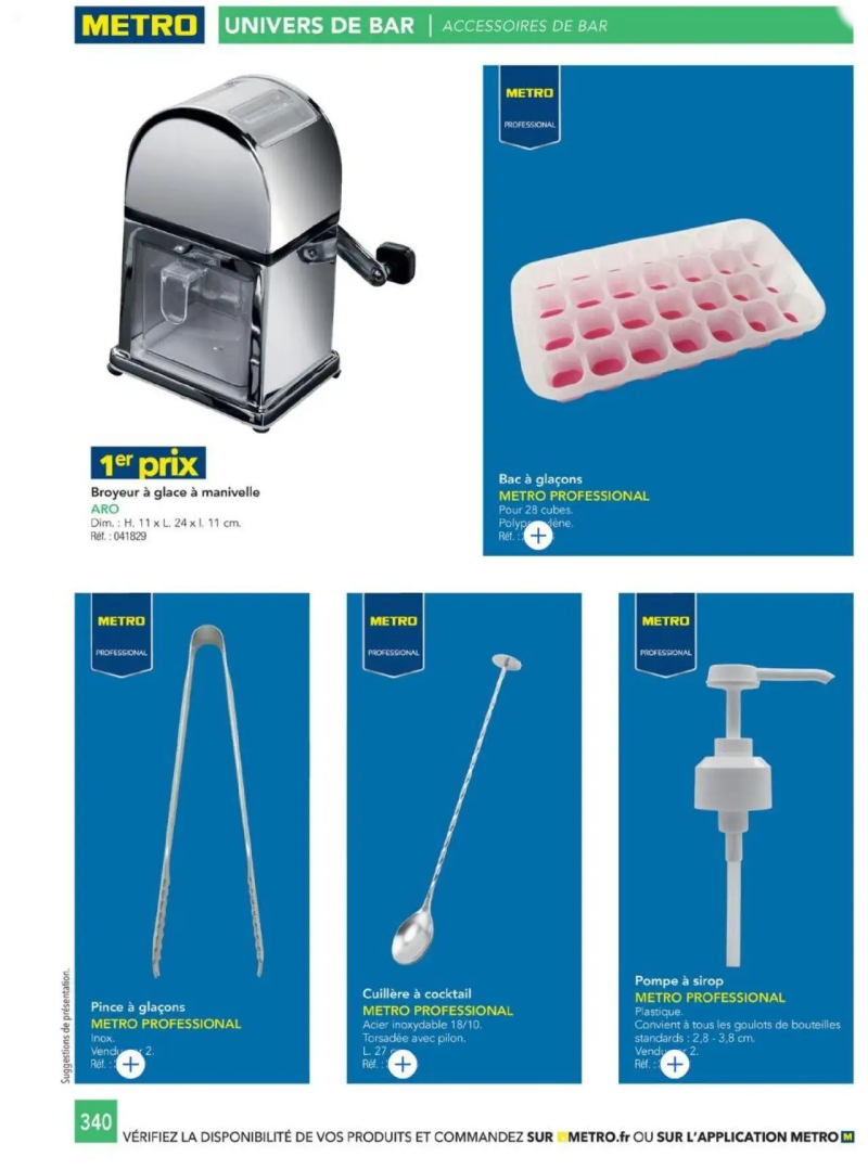 Metro catalogue du 01/01 – page 340