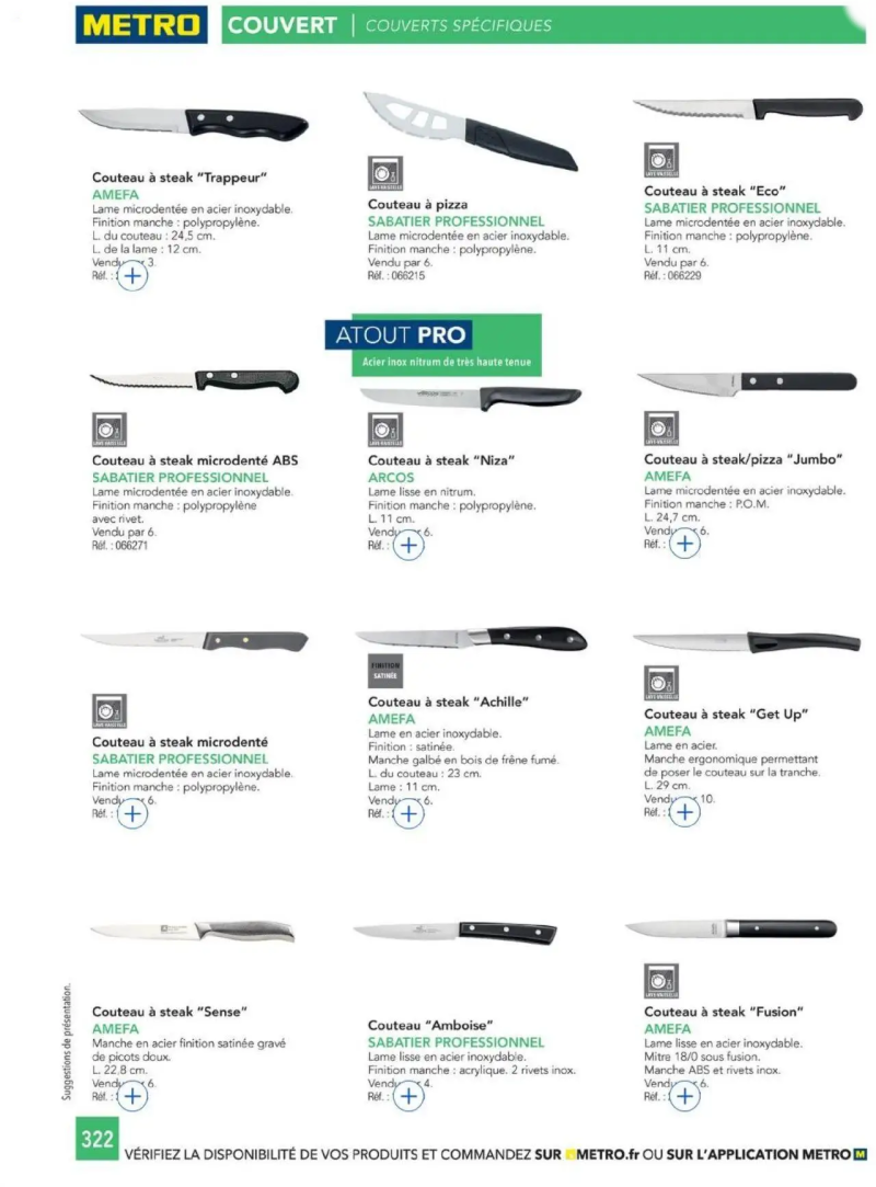 Metro catalogue du 01/01 – page 322