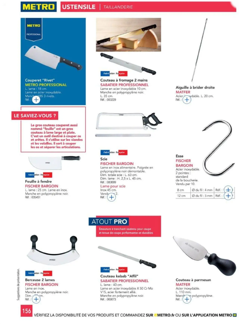 Metro catalogue du 01/01 – page 156
