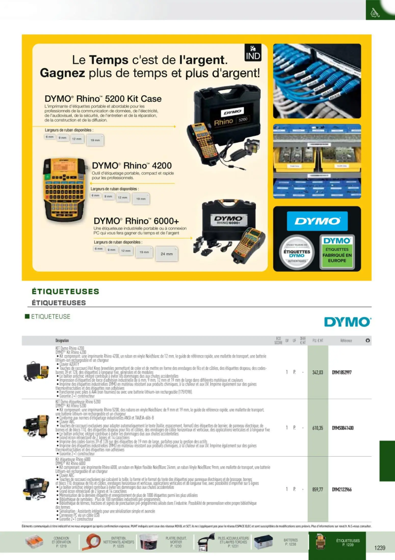 Rexel                                                     catalogue du 01/09 – page 130