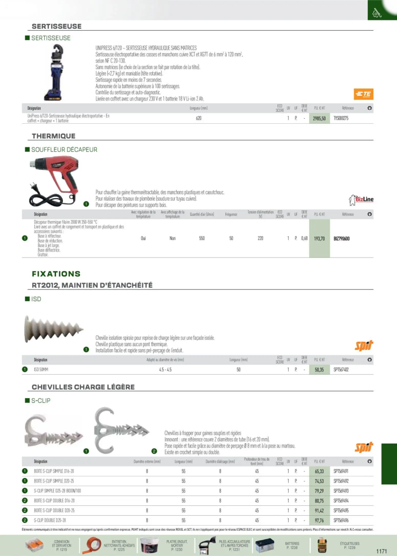 Rexel                                                     catalogue du 01/09 – page 62
