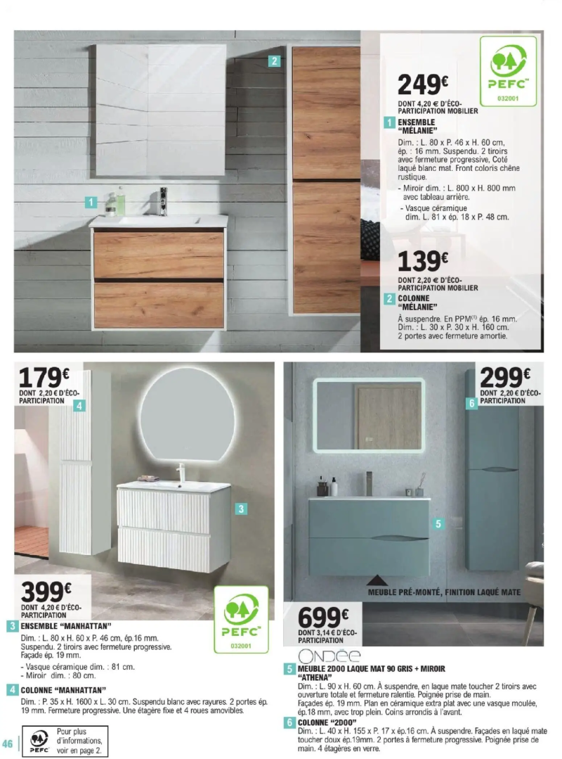 Brico E.Leclerc catalogue du 06/01 – page 46