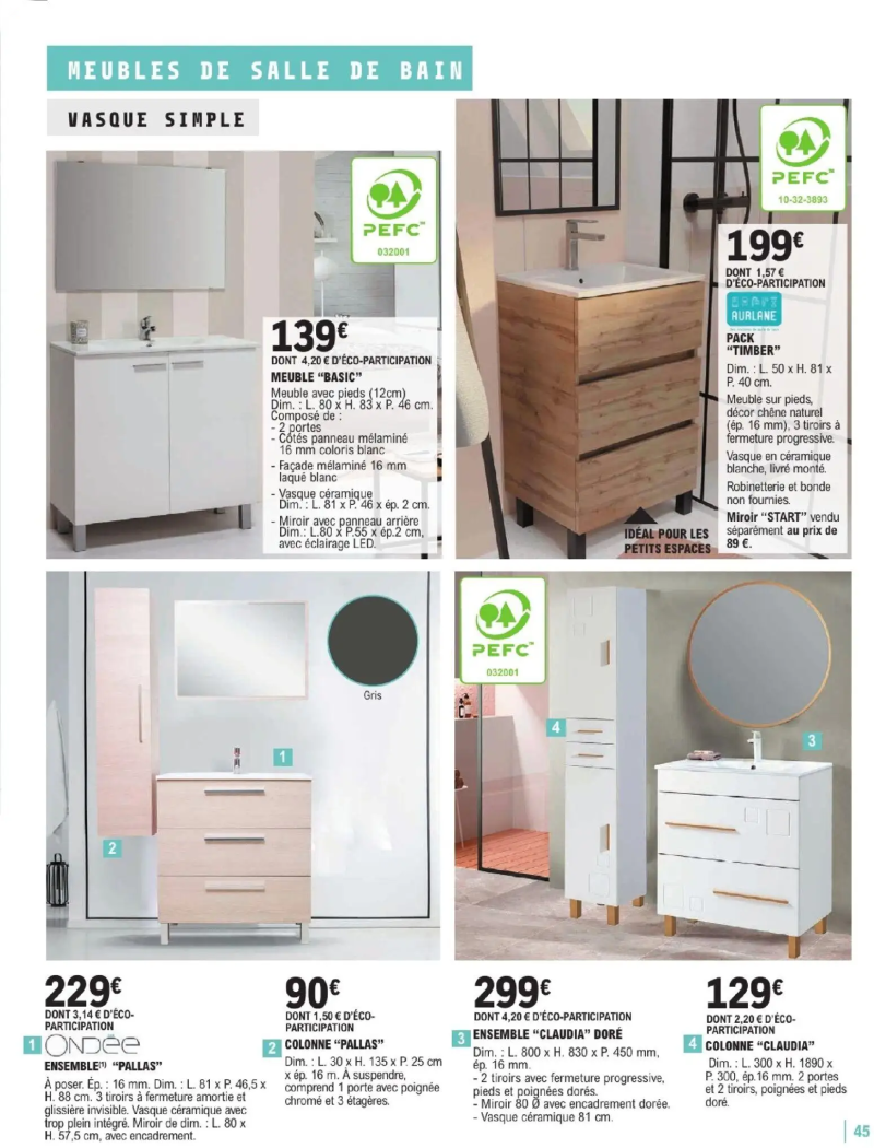 Brico E.Leclerc catalogue du 06/01 – page 45