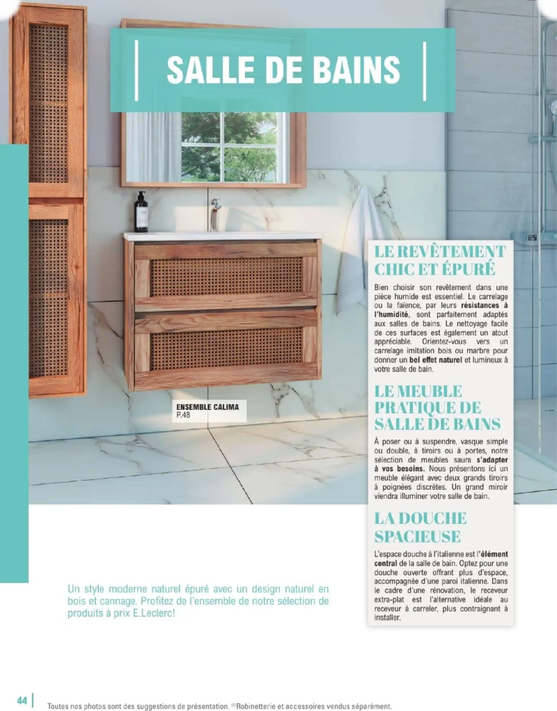 Brico E.Leclerc catalogue du 06/01 – page 44