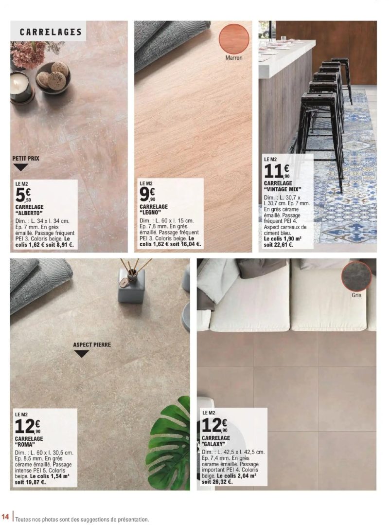 Brico E.Leclerc catalogue du 06/01 – page 14
