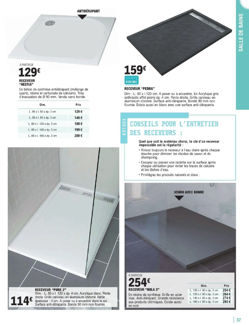 Brico E.Leclerc catalogue du 06/01 – page 57