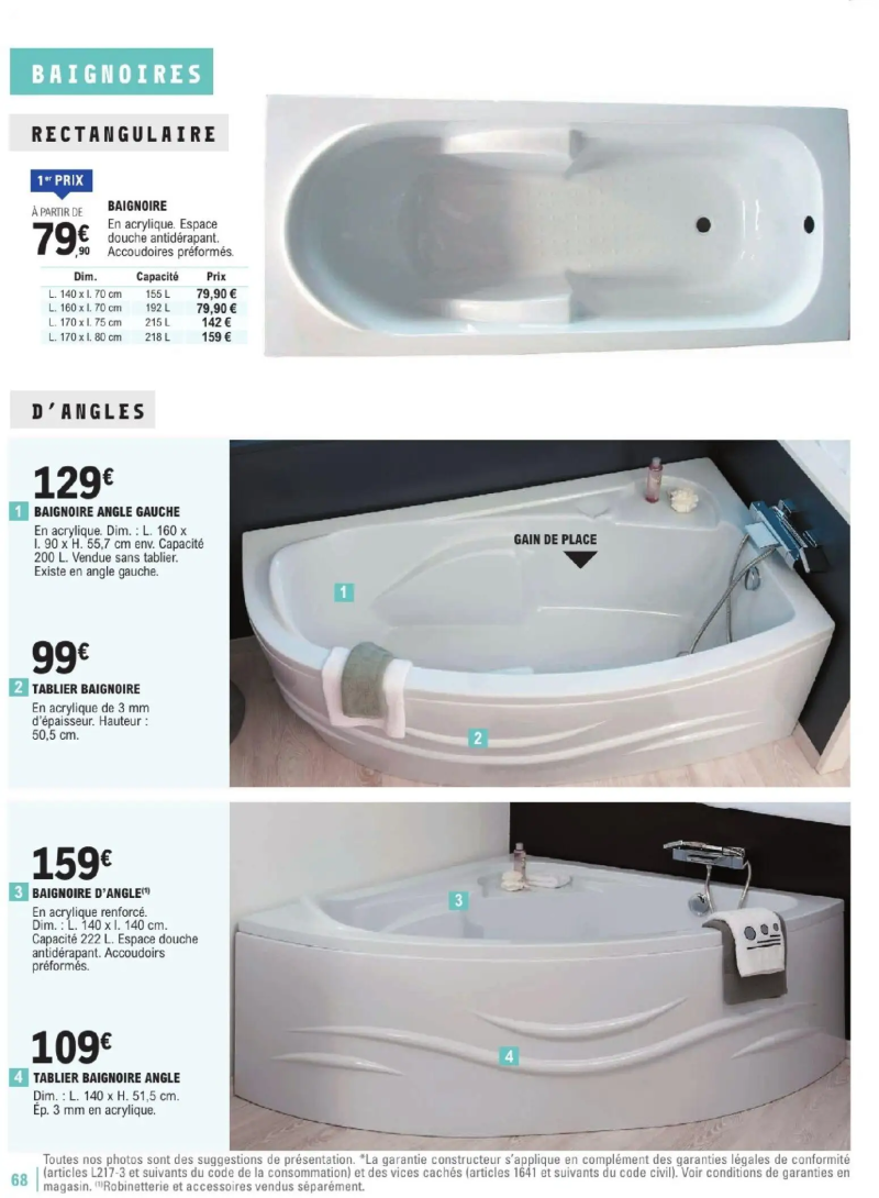 Brico E.Leclerc catalogue du 06/01 – page 68