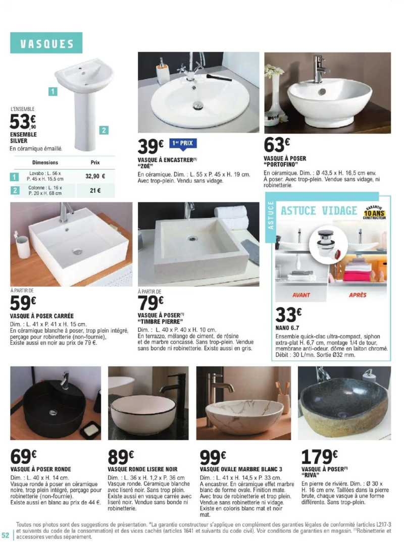 Brico E.Leclerc catalogue du 06/01 – page 52