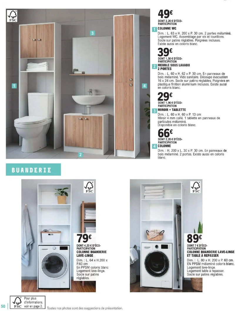 Brico E.Leclerc catalogue du 06/01 – page 50