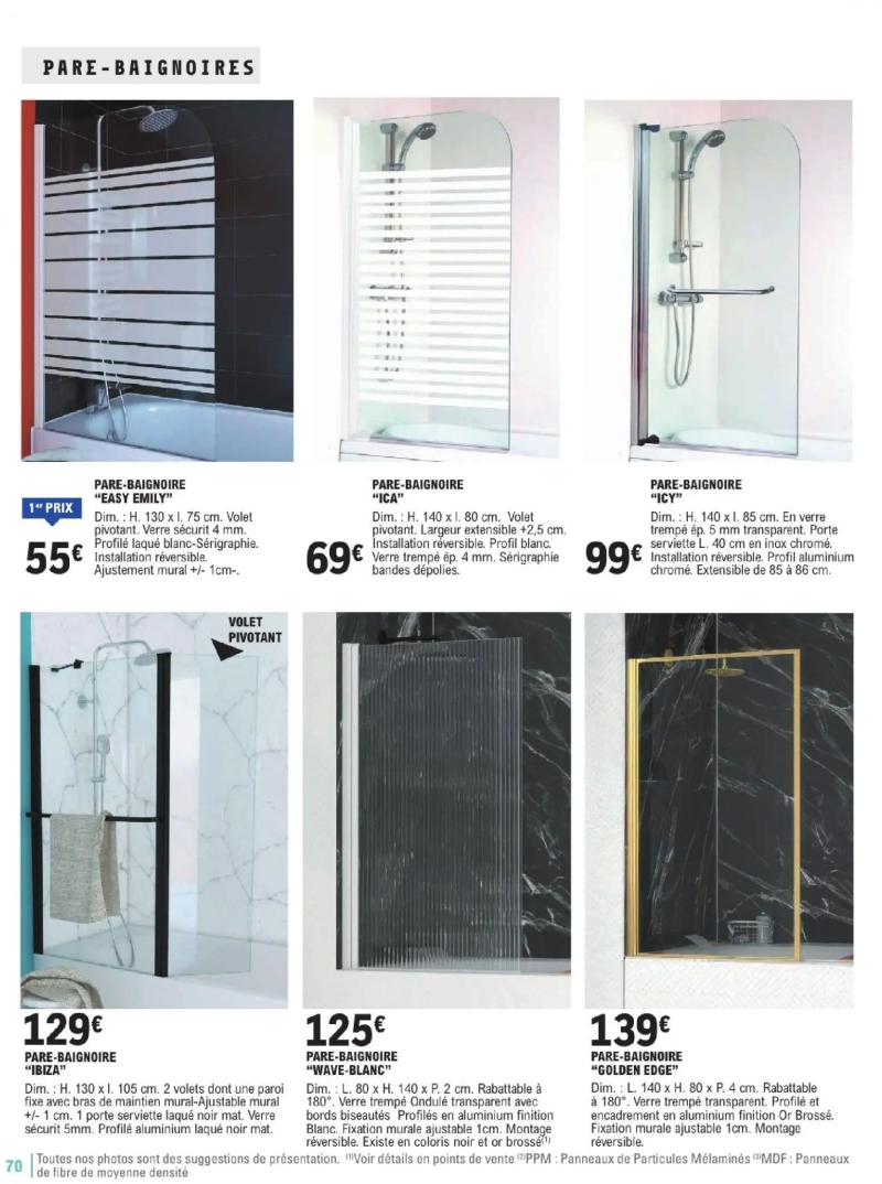 Brico E.Leclerc catalogue du 06/01 – page 70