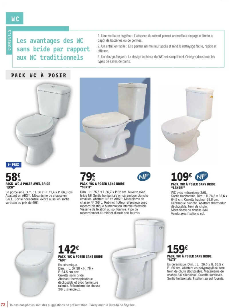 Brico E.Leclerc catalogue du 06/01 – page 72