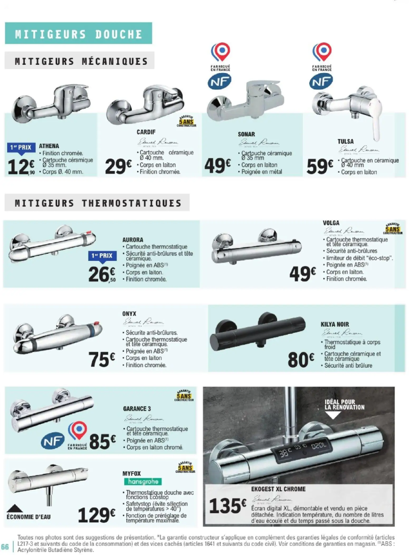 Brico E.Leclerc catalogue du 06/01 – page 66