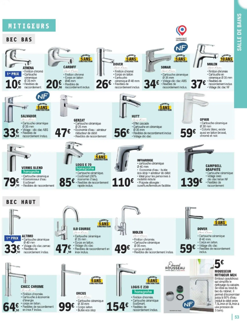 Brico E.Leclerc catalogue du 06/01 – page 53
