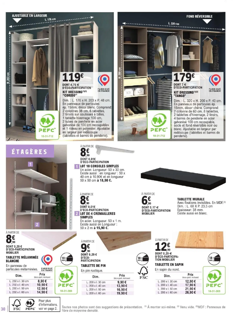 Brico E.Leclerc catalogue du 06/01 – page 30