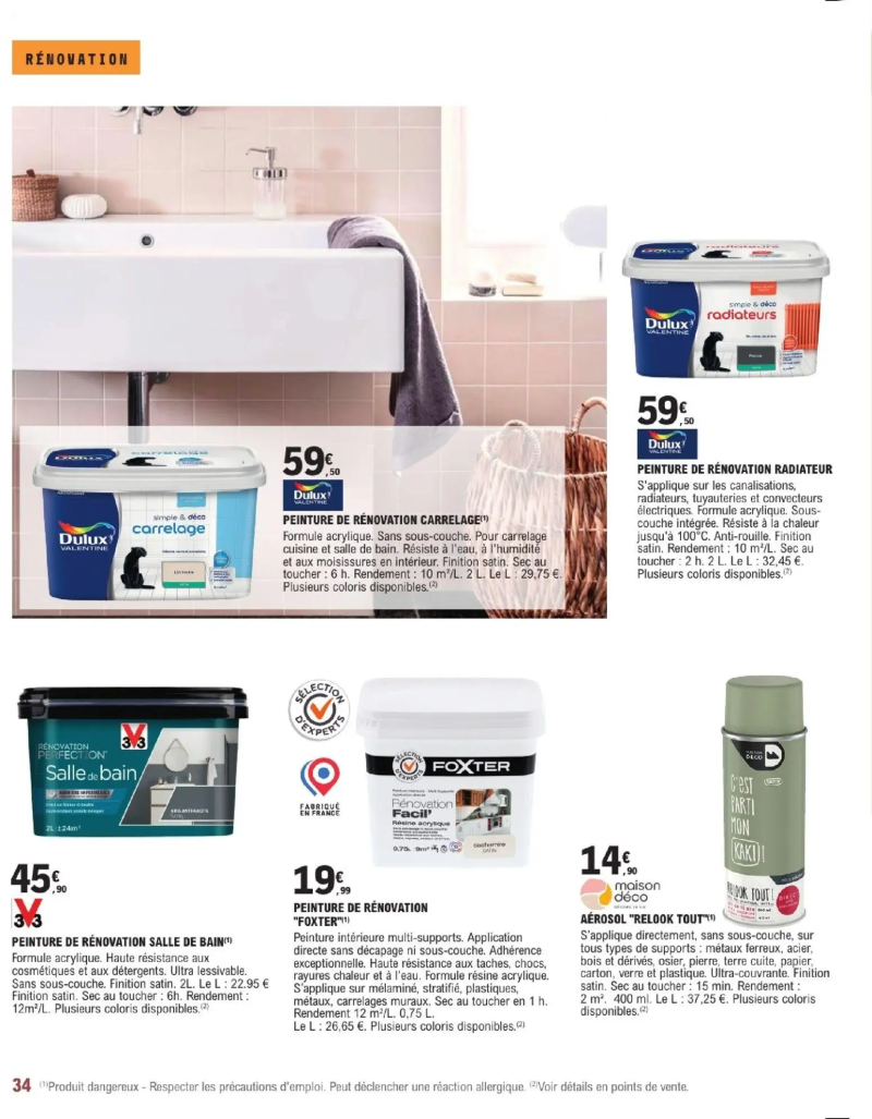 Brico E.Leclerc catalogue du 20/01 – page 34