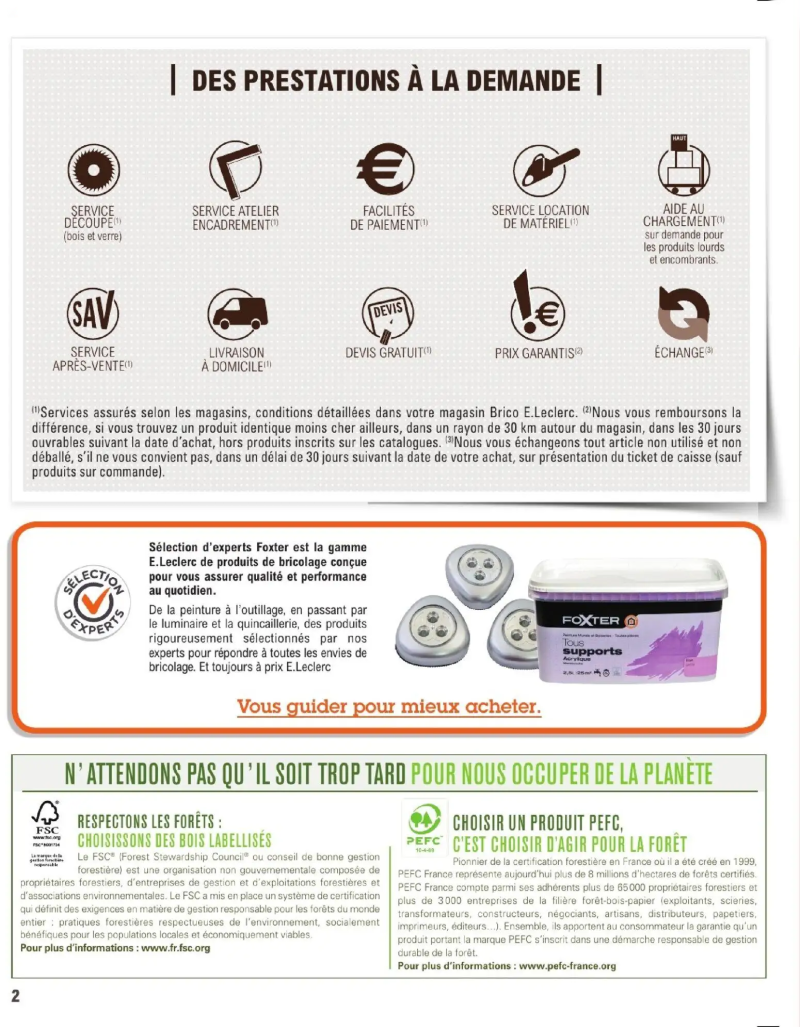 Brico E.Leclerc catalogue du 20/01 – page 2