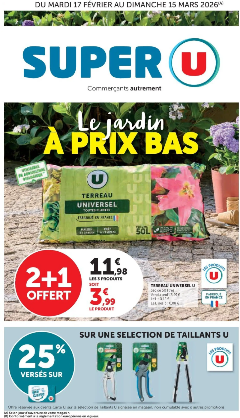 Super U catalogue du 17/02 – page 1