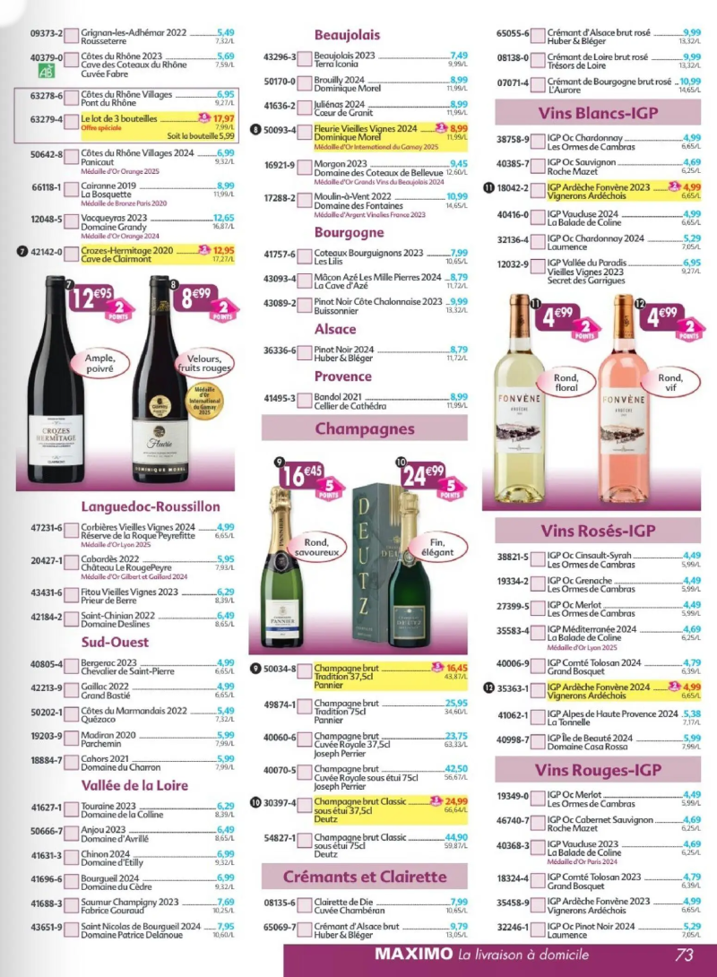 Maximo catalogue du 02/03 – page 73