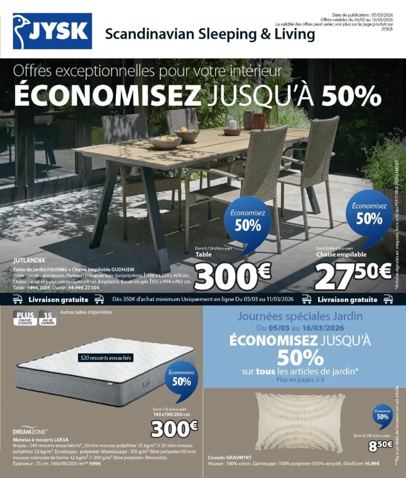 Jysk catalogue du 05/03 – page 1