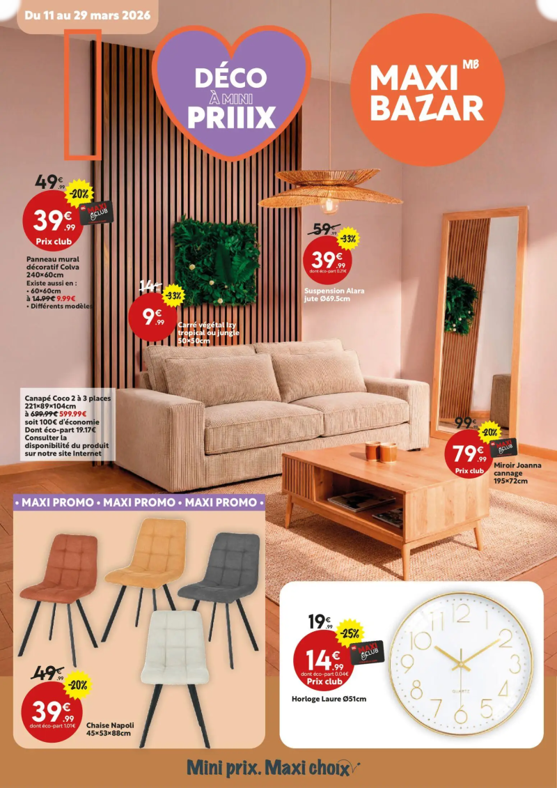 Maxi Bazar catalogue du 11/03 – page 1