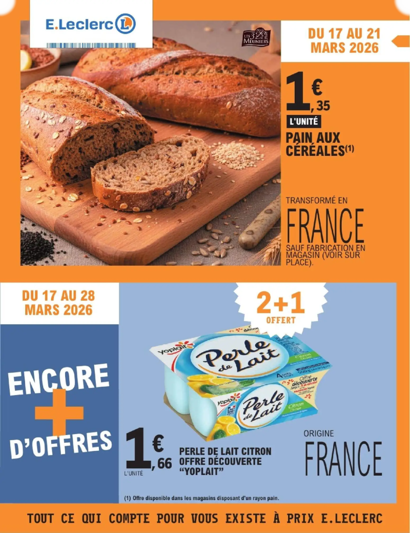 E.Leclerc catalogue du 17/03 – page 1