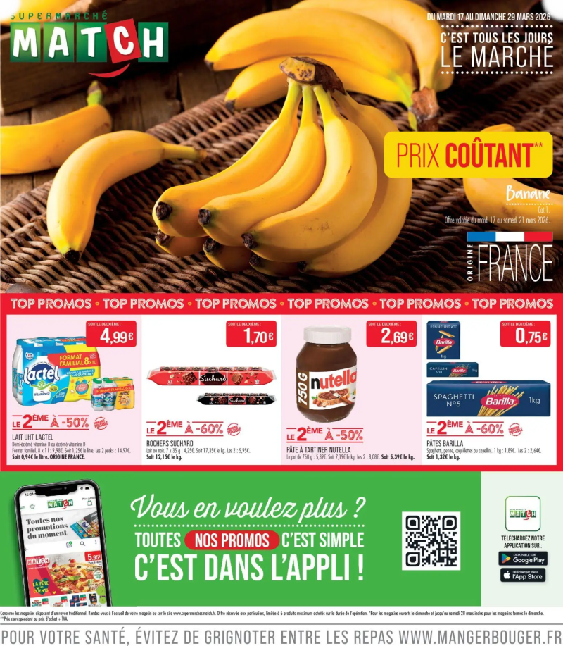 Supermarchés Match catalogue du 16/03 – page 1