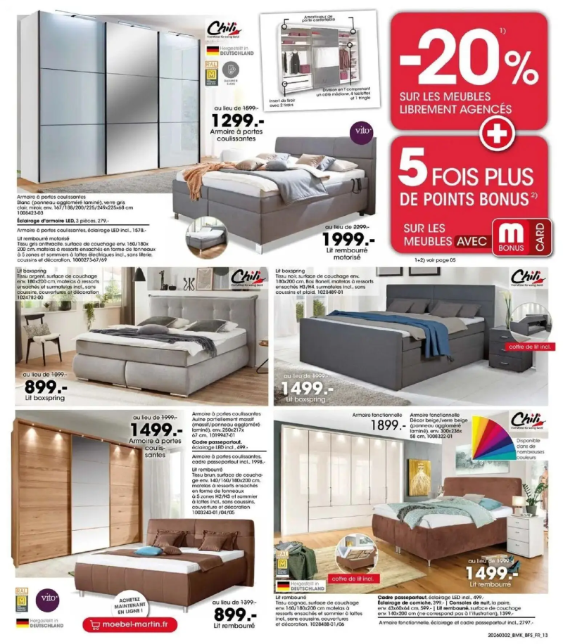 Mobel Martin catalogue du 01/03 – page 13
