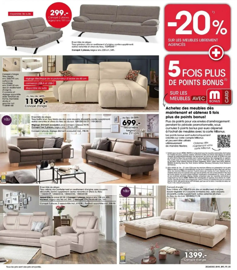 Mobel Martin catalogue du 01/03 – page 5