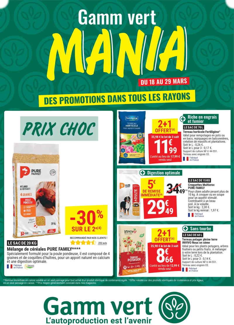 Gamm vert catalogue du 18/03 – page 1