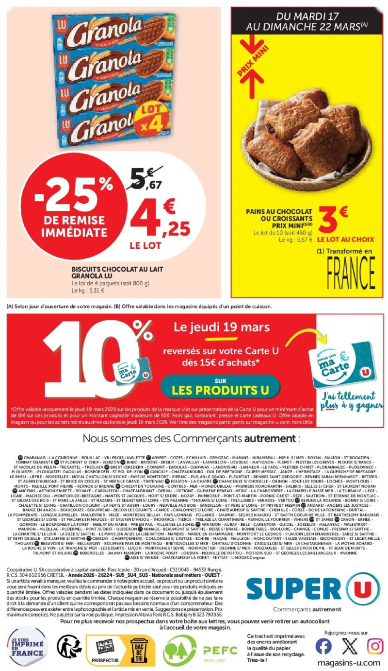 Super U catalogue du 17/03 – page 28
