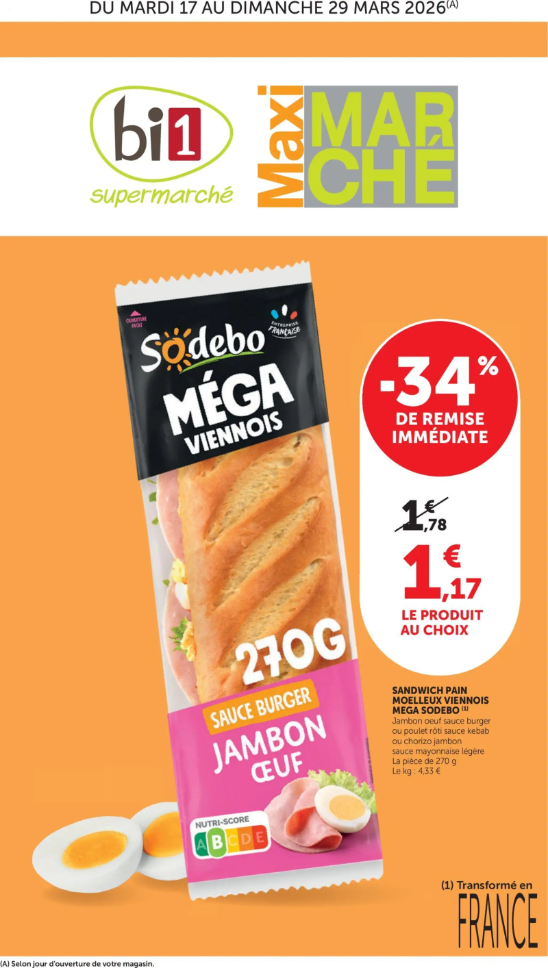 Bi1 catalogue du 17/03 – page 1