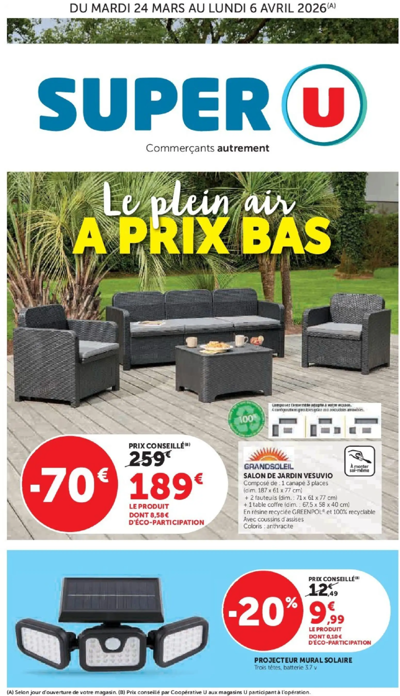 Super U catalogue du 24/03 – page 1