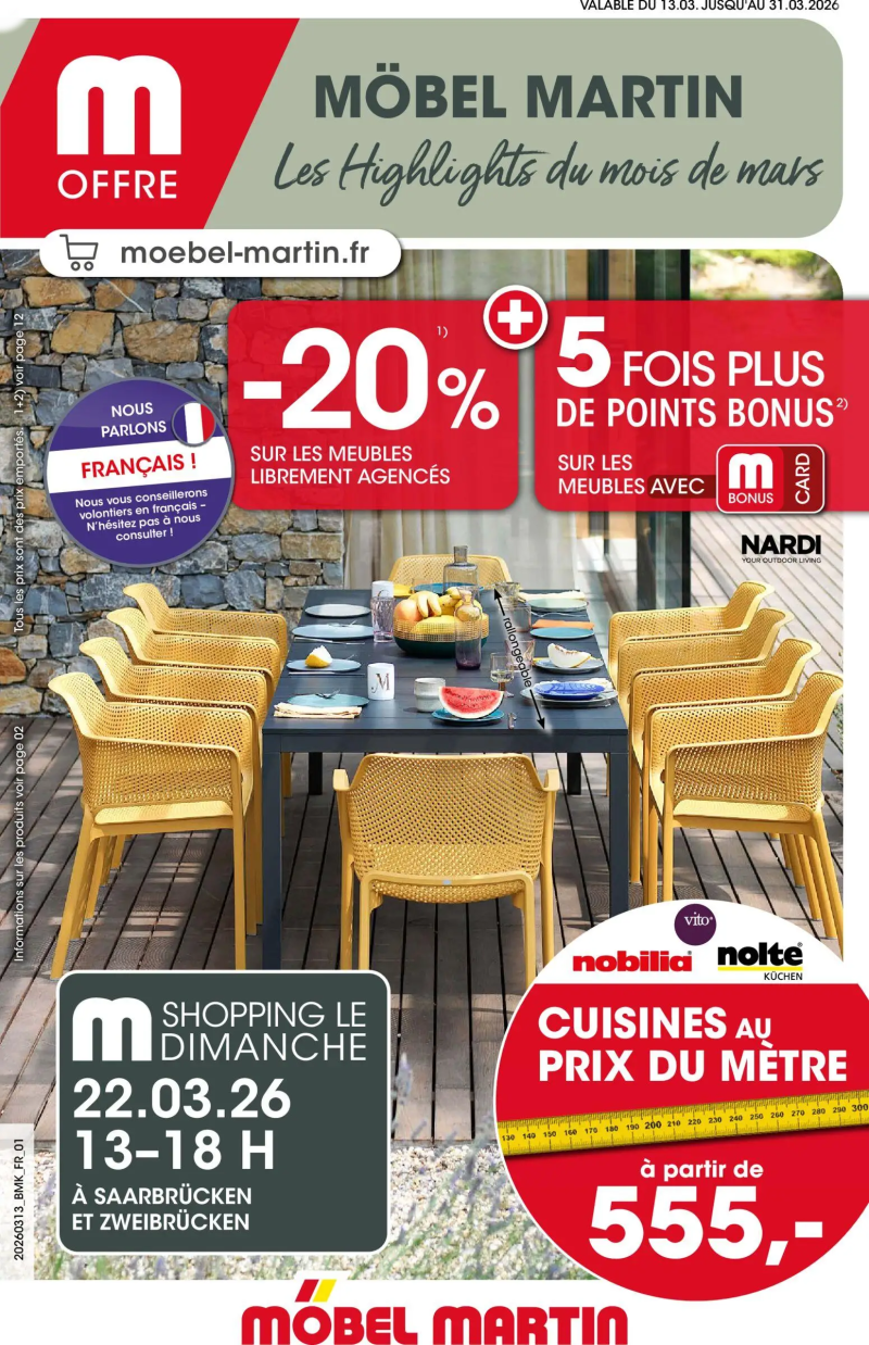 Mobel Martin catalogue du 13/03 – page 1