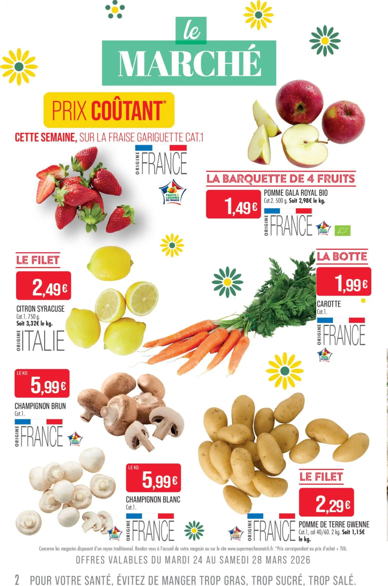 Supermarchés Match catalogue du 24/03 – page 2