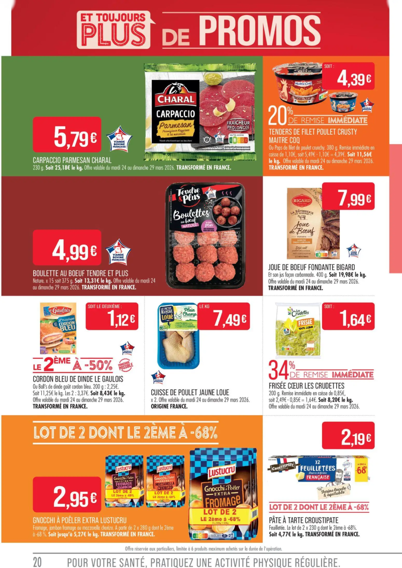 Supermarchés Match catalogue du 24/03 – page 20