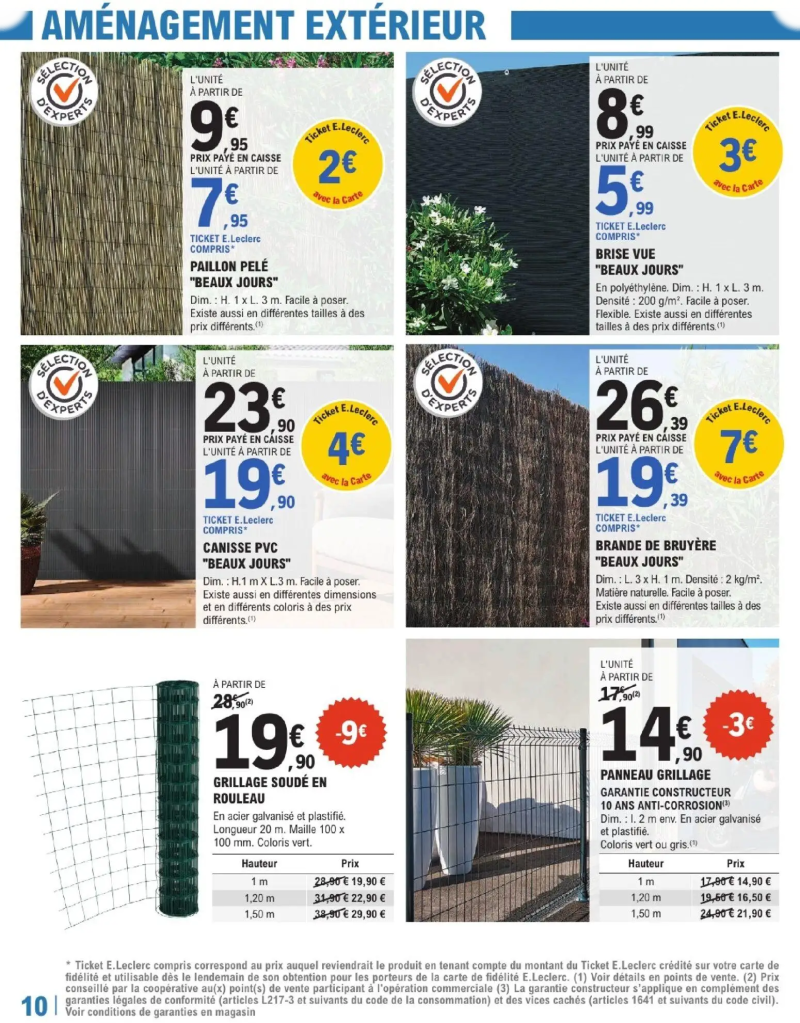 Brico E.Leclerc catalogue du 24/03 – page 10