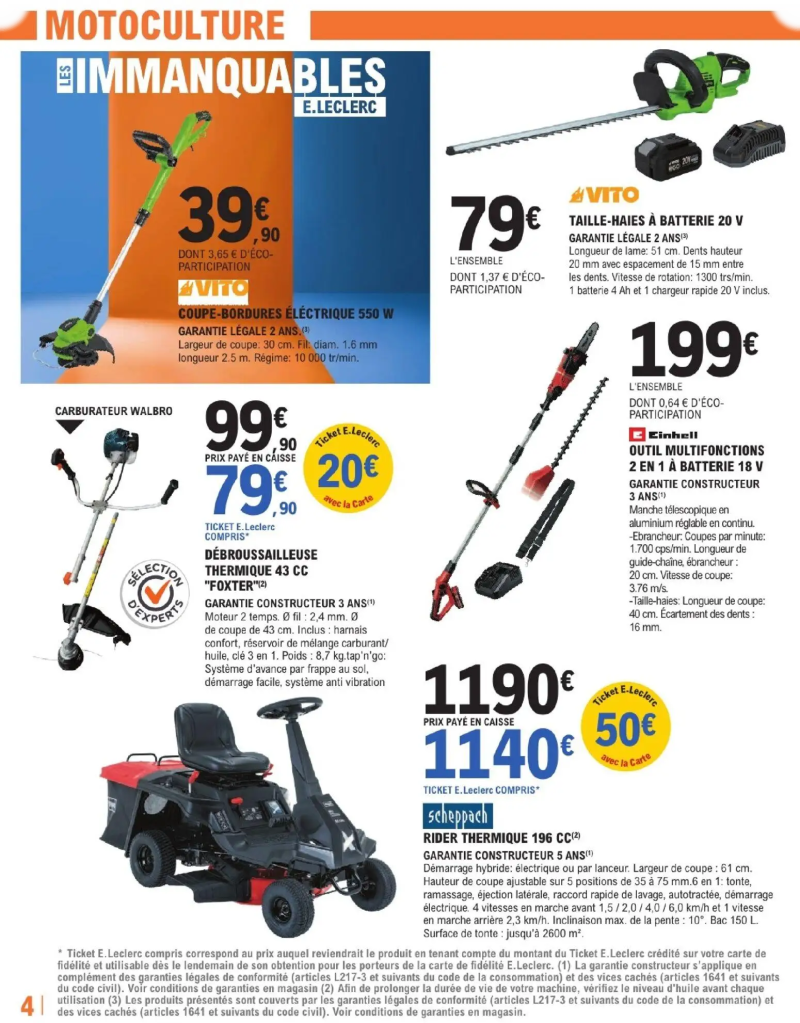 Brico E.Leclerc catalogue du 24/03 – page 4