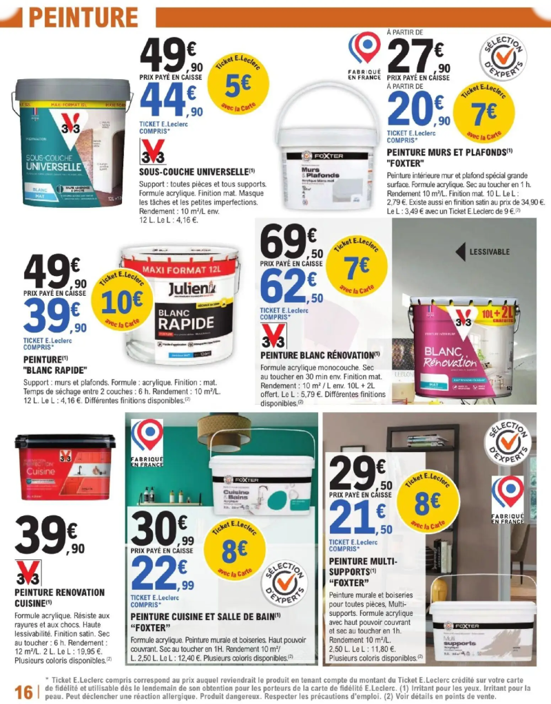 Brico E.Leclerc catalogue du 24/03 – page 16