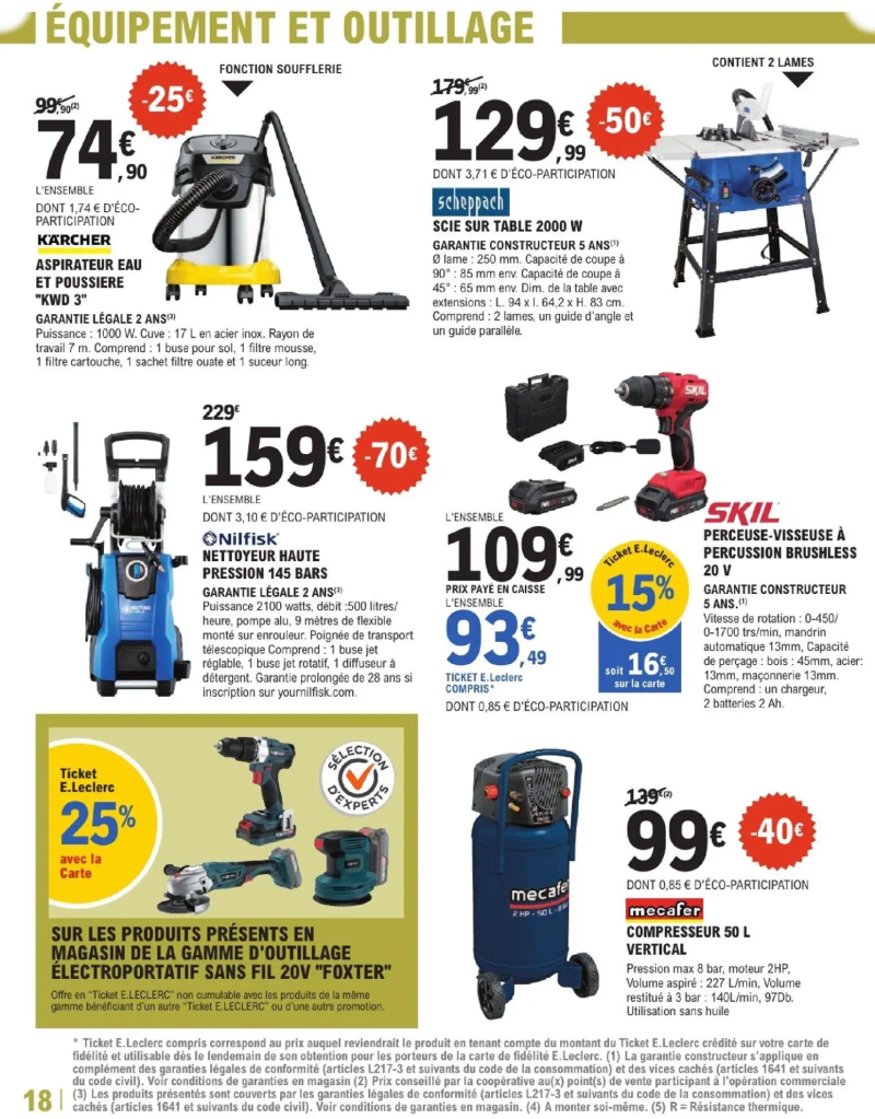 Brico E.Leclerc catalogue du 24/03 – page 18