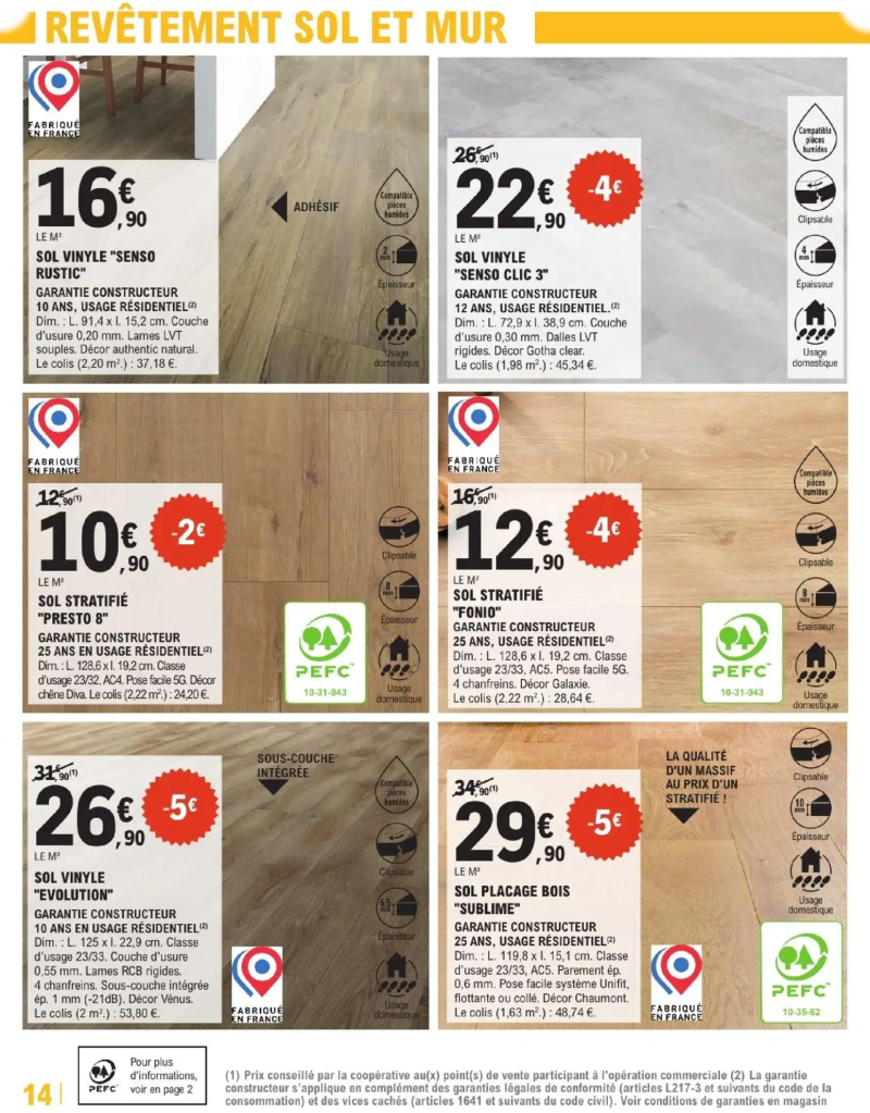 Brico E.Leclerc catalogue du 24/03 – page 14