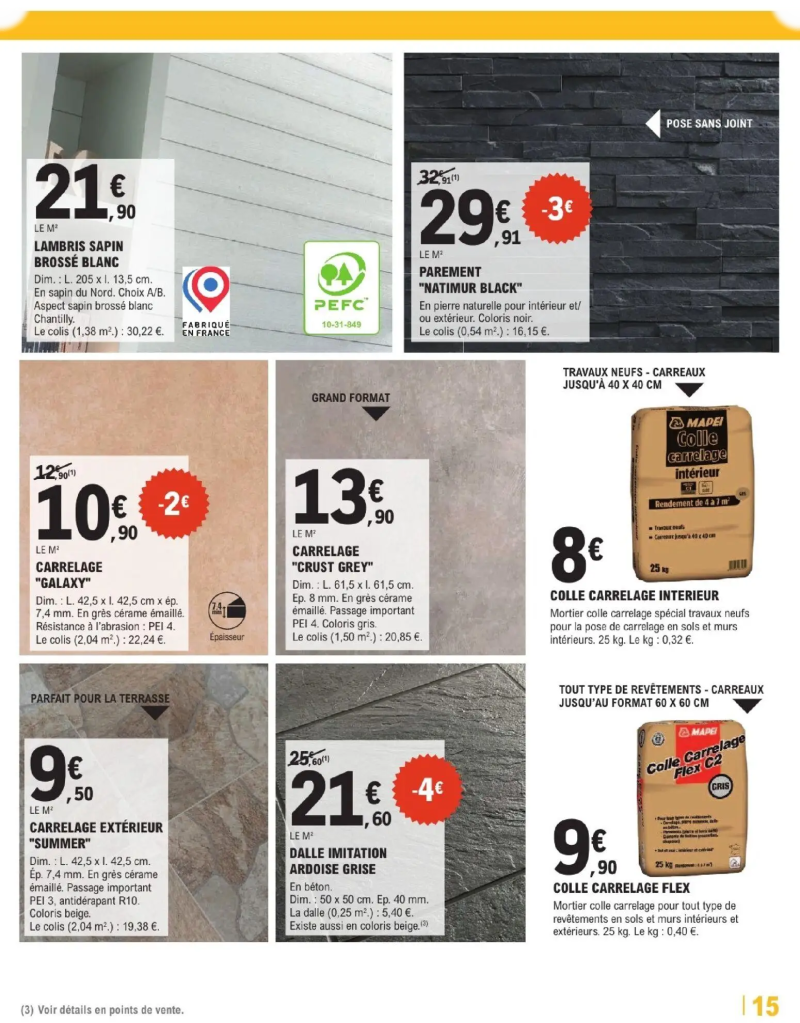 Brico E.Leclerc catalogue du 24/03 – page 15