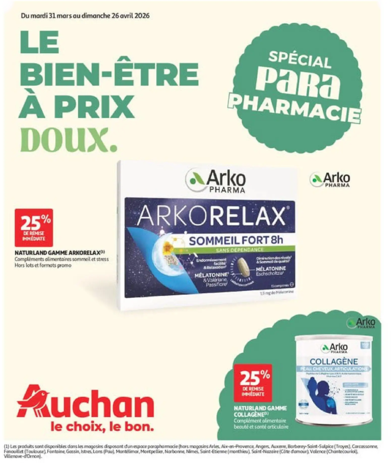Auchan catalogue du 31/03 – page 1