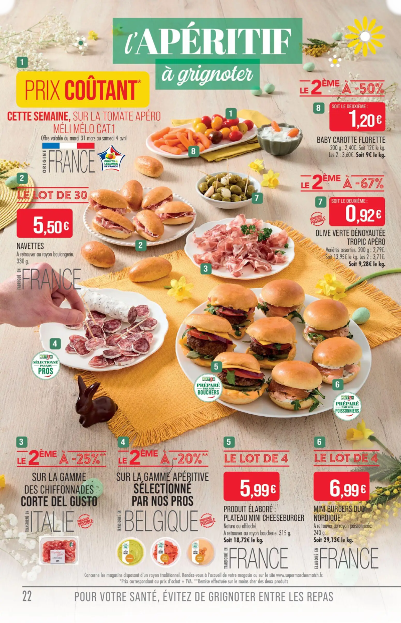 Supermarchés Match catalogue du 31/03 – page 22