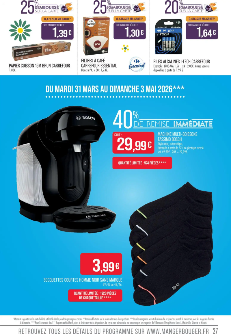 Supermarchés Match catalogue du 31/03 – page 27