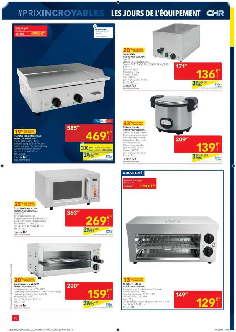 Metro catalogue du 26/03 – page 18