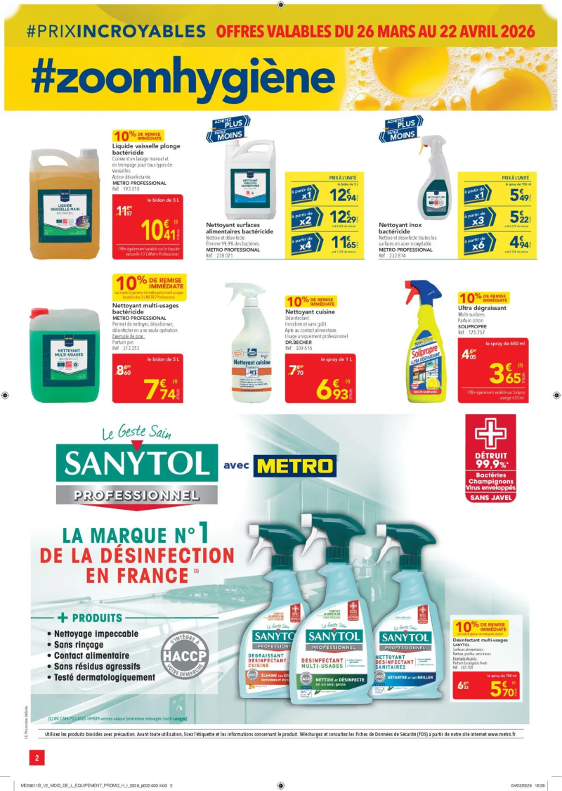 Metro catalogue du 26/03 – page 2