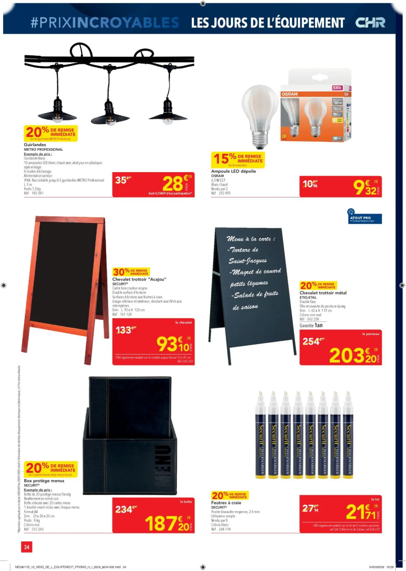 Metro catalogue du 26/03 – page 34