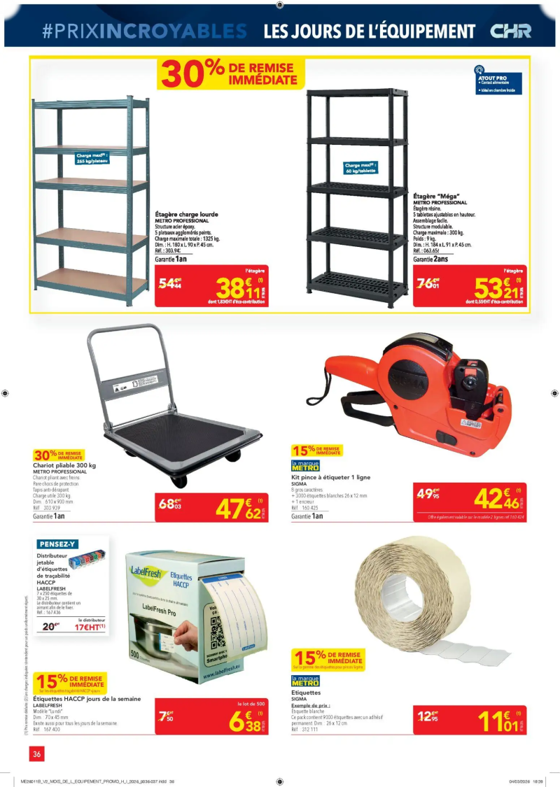 Metro catalogue du 26/03 – page 36