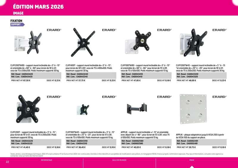 Rexel                                                     catalogue du 01/04 – page 22
